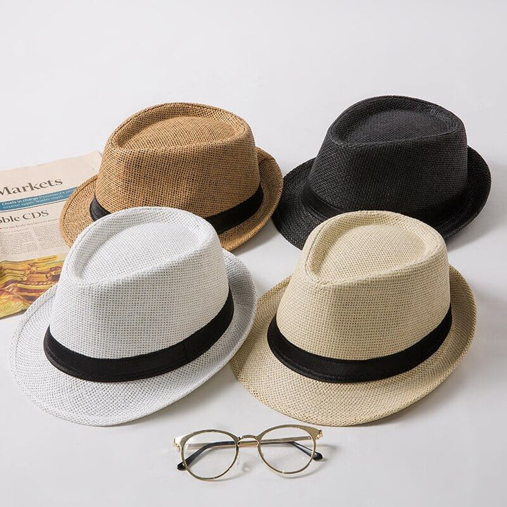 Active unisex lightweight trilby hat, stylish for outdoor summer activities & sun protection.