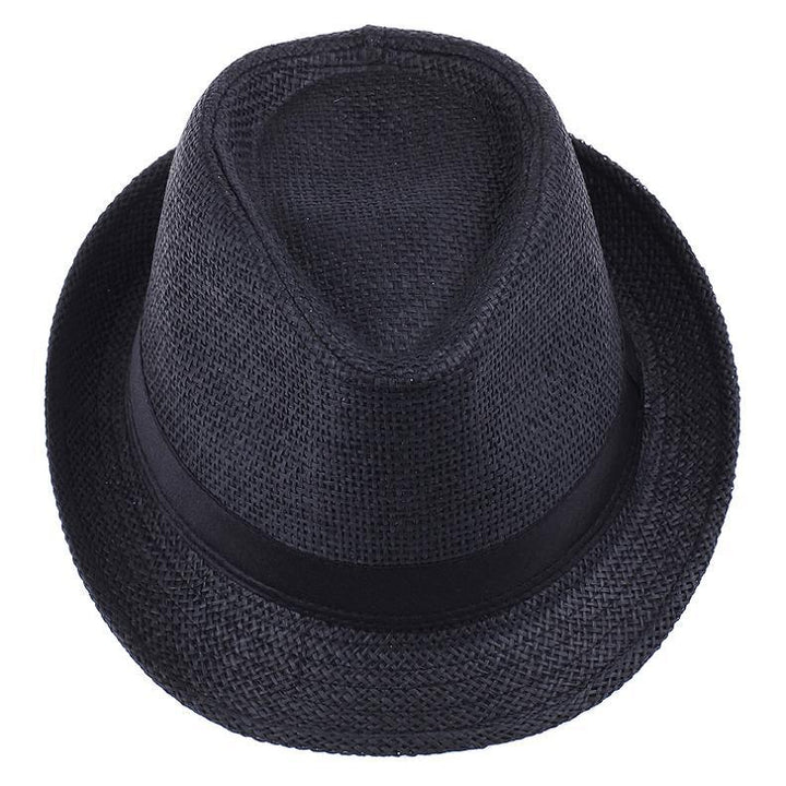 Classic unisex trilby hat, lightweight and breathable, offering summer sun protection and style.