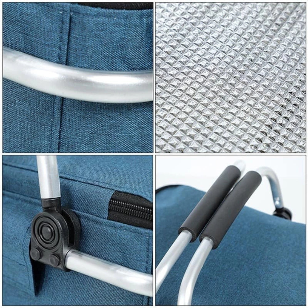 Versatile outdoor cooler & food storage bag, ideal for camping, picnics, and beach trips.