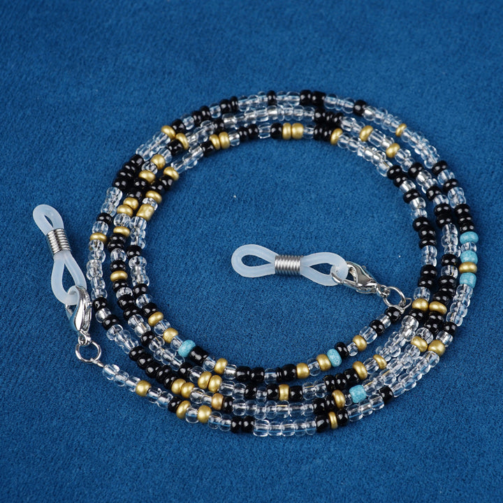 Keep your eyeglasses secure with this unique colorful beaded unisex chain.