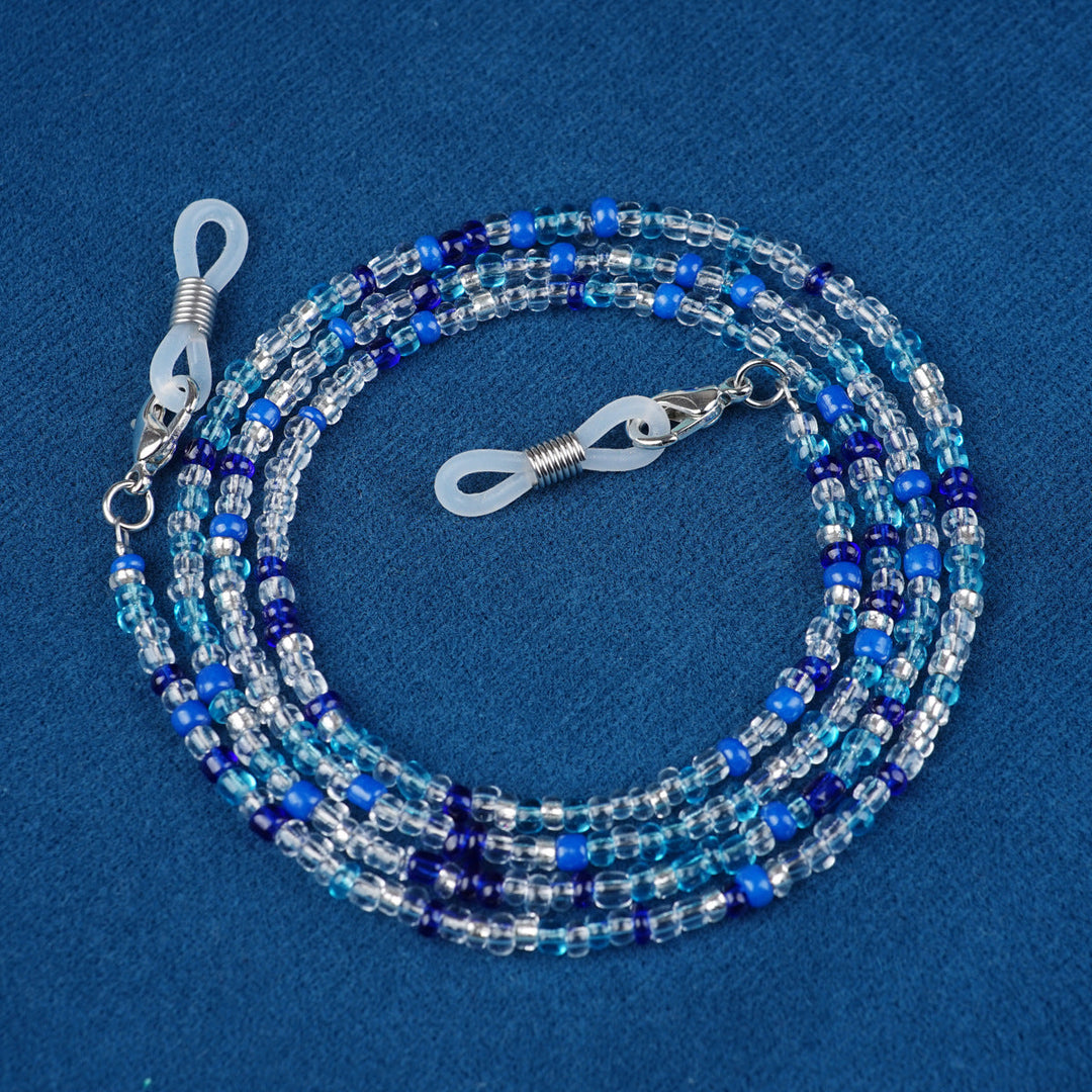 Fashionable beaded glasses chain, a practical & colorful holder for any eyewear.