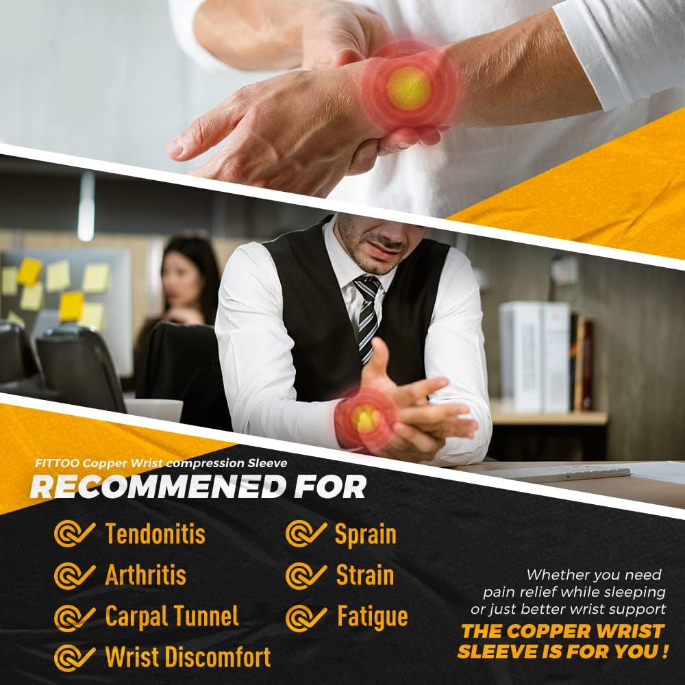 Unisex hand brace for men & women, providing pain relief for arthritis, carpal tunnel & joint support.