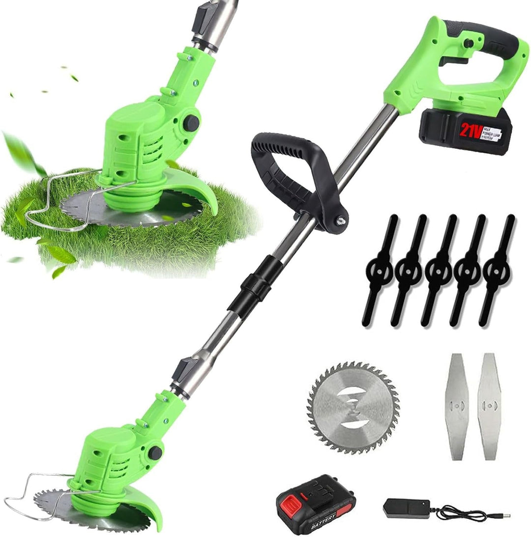 Unisex cordless 24V lawn trimmer with ergonomic grip, perfect for precise garden and yard care.