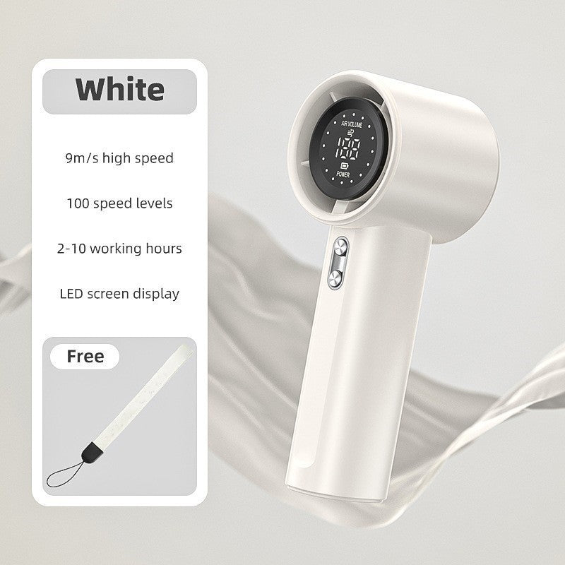 Unisex high-speed cordless hair dryer, perfect for home or travel. Compact design with digital interface for hair care.