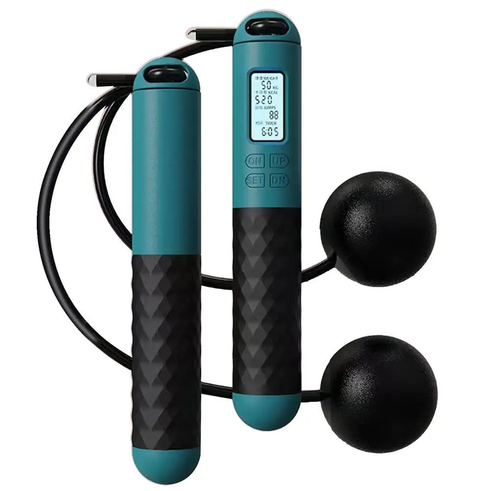 Unisex fitness equipment: weighted cordless jump rope, excellent for building stamina.