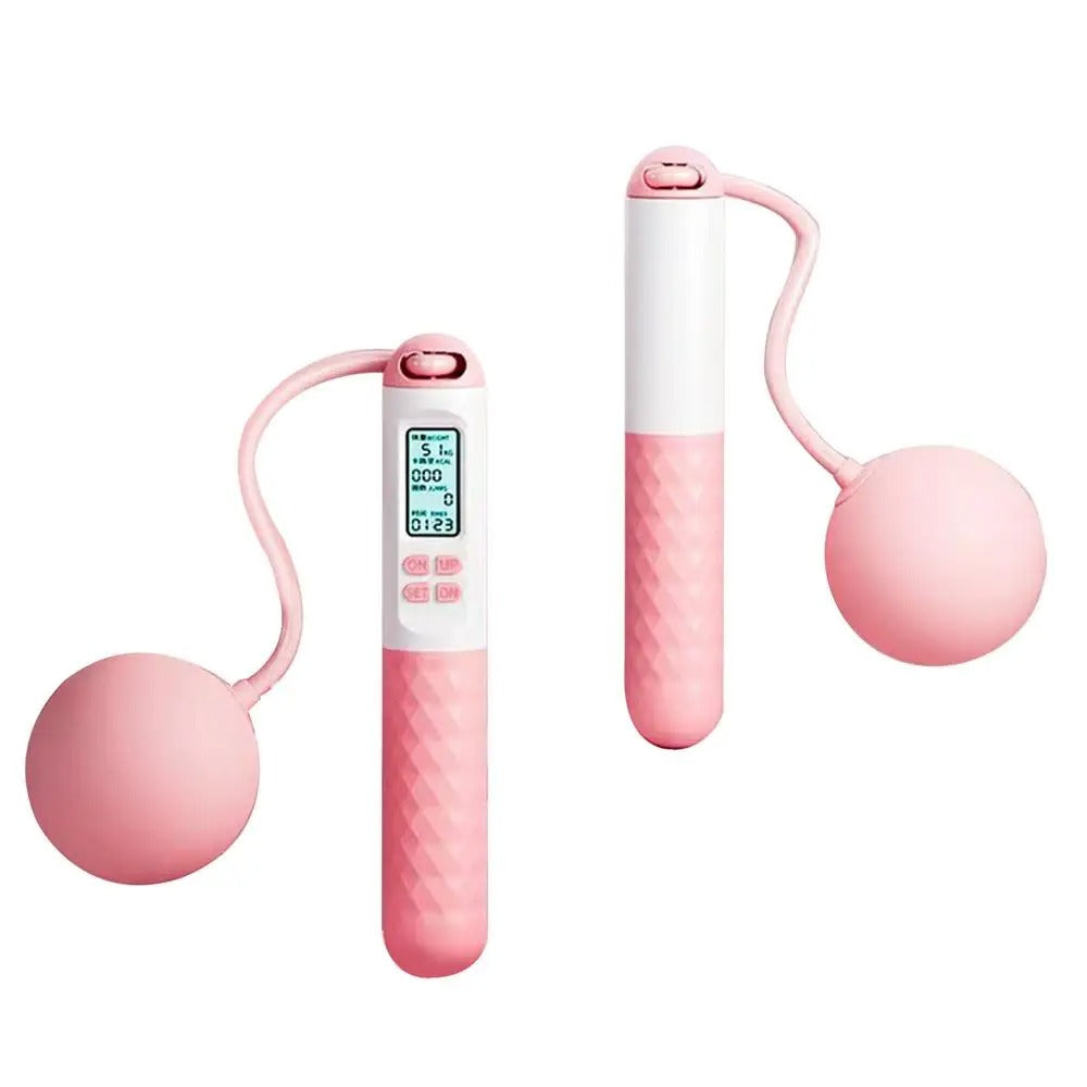 Portable weighted jump rope with cordless design, perfect for travel & any fitness level.