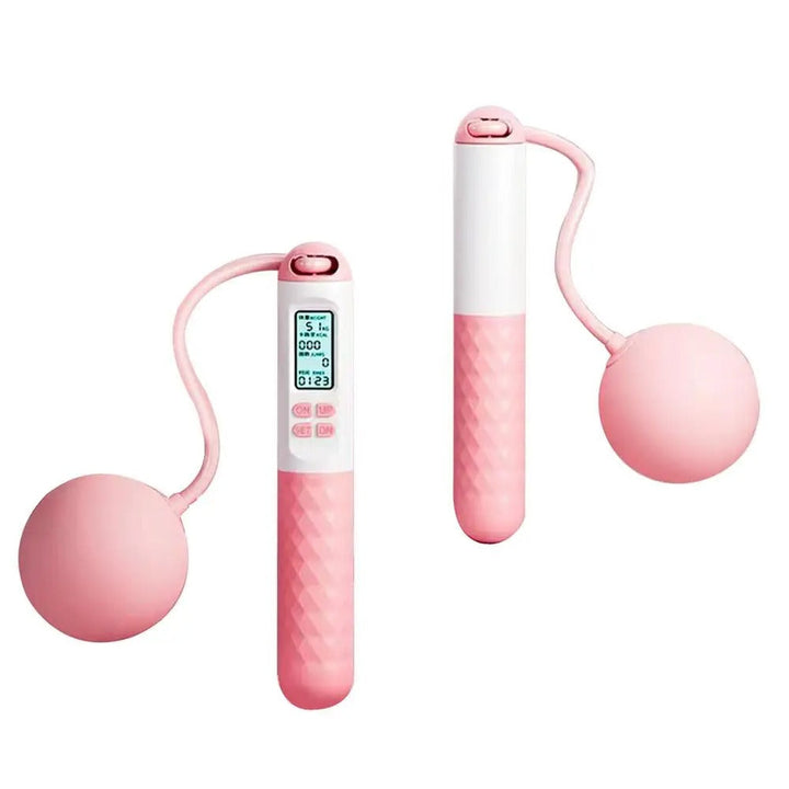 Portable weighted jump rope with cordless design, perfect for travel & any fitness level.