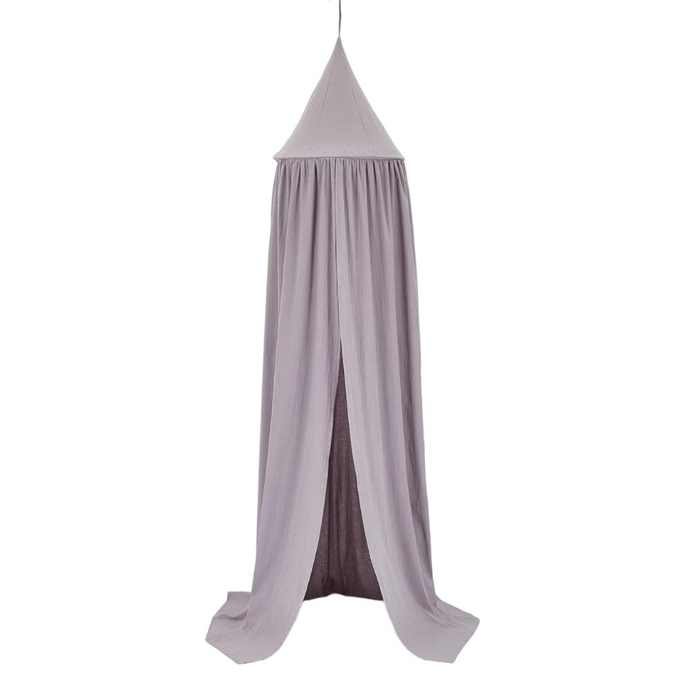 Unisex cotton baby crib tent for safe sleep and play, featuring mesh netting.