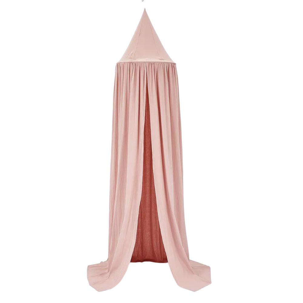 Stylish unisex nursery decor: a durable cotton baby crib canopy tent.