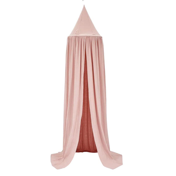 Stylish unisex nursery decor: a durable cotton baby crib canopy tent.