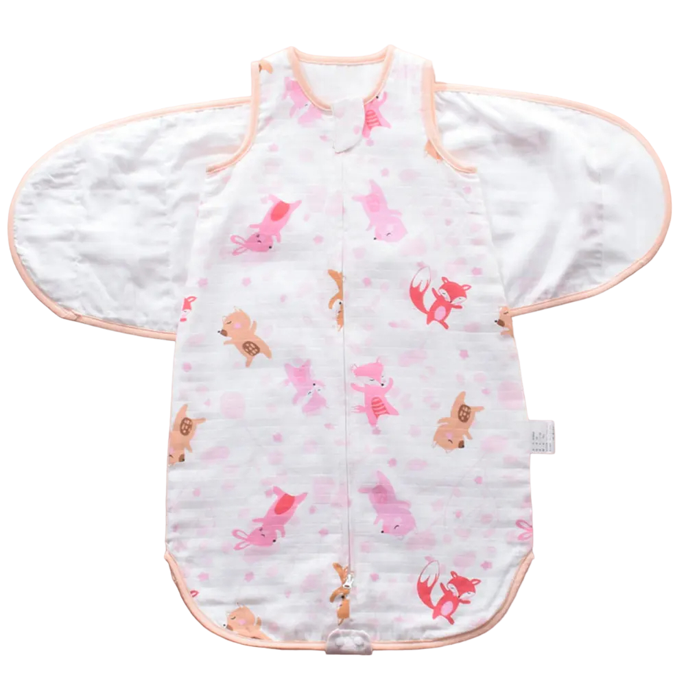 Soft cotton infant swaddle blanket, perfect for newborn essentials and baby gifts.