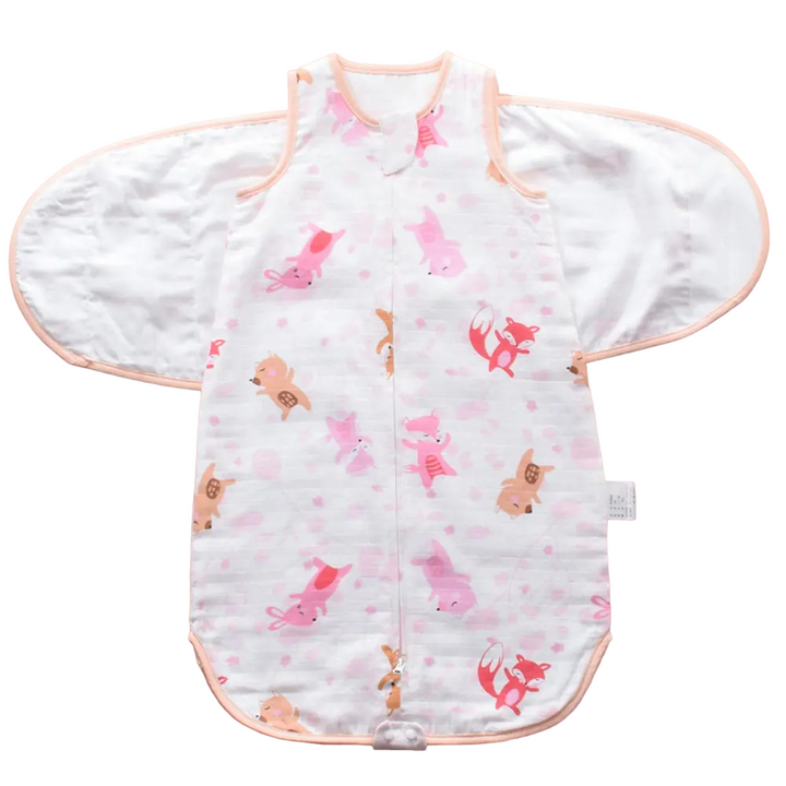 Soft cotton infant swaddle blanket, perfect for newborn essentials and baby gifts.