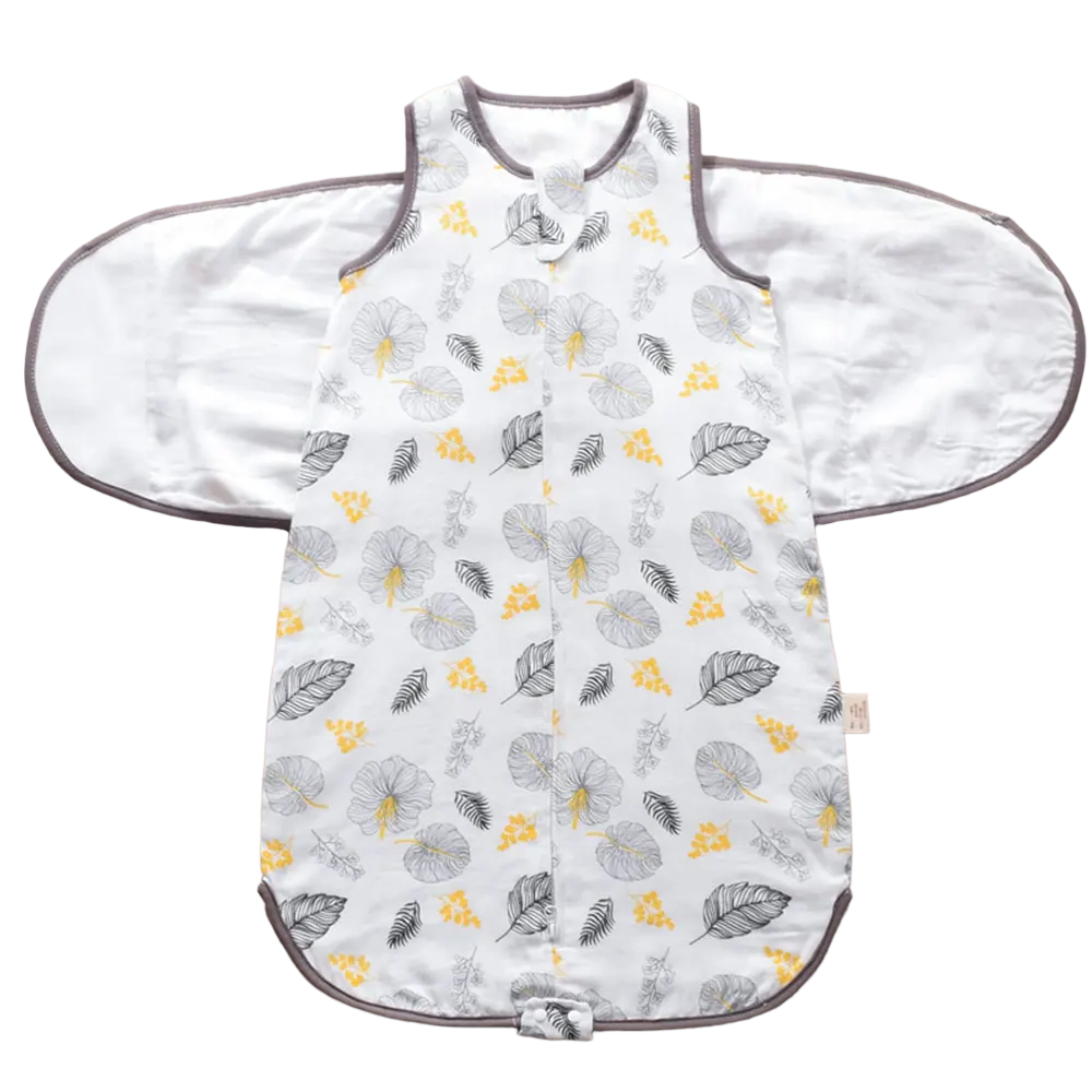 Convenient diaper changing swaddle wrap made from breathable cotton for infants.