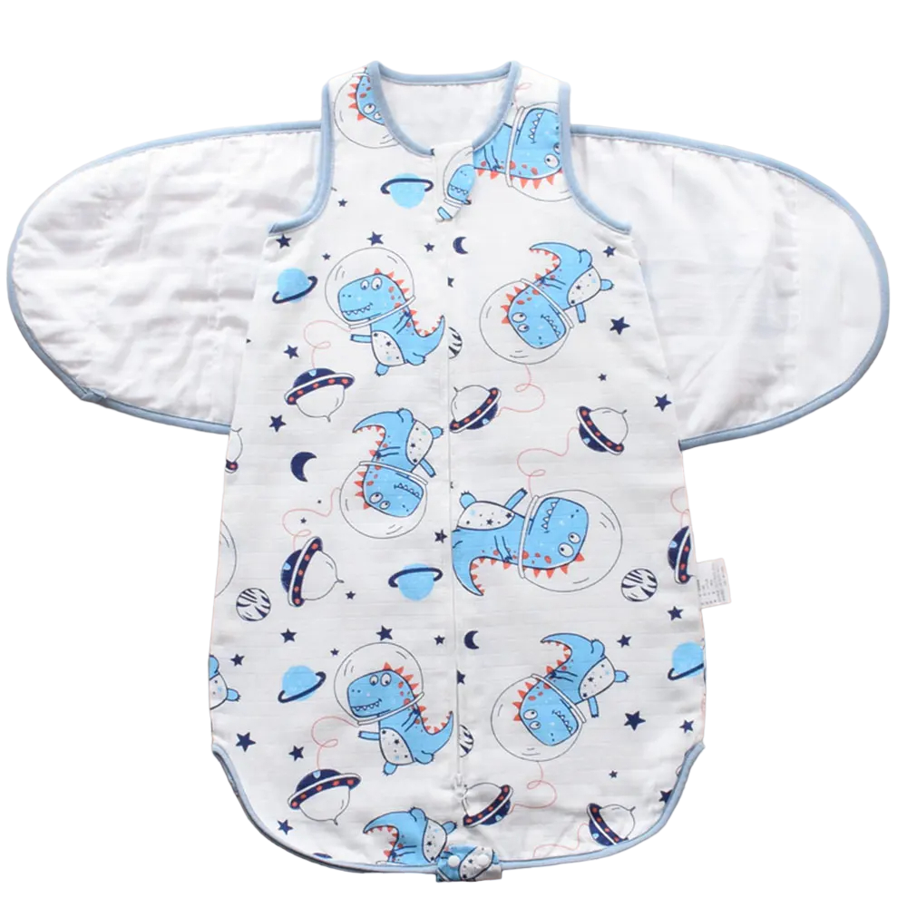 Cozy unisex cotton swaddle, a must-have for peaceful infant sleep and easy changes.