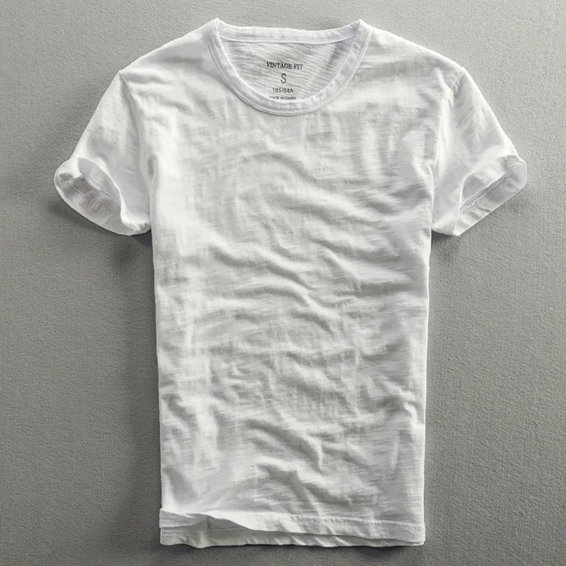 Classic unisex crew neck short sleeve t-shirt, designed for comfortable everyday wear throughout summer.