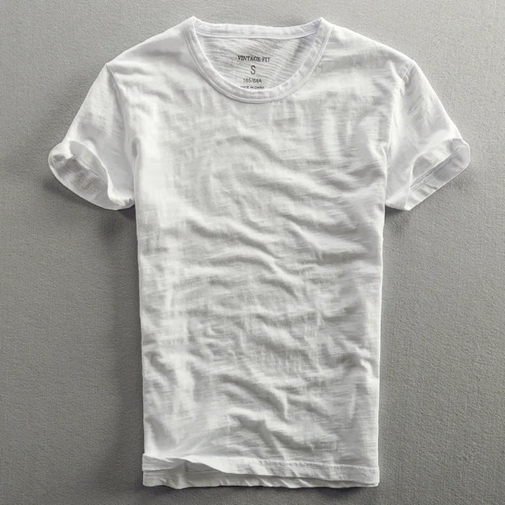 Classic unisex crew neck short sleeve t-shirt, designed for comfortable everyday wear throughout summer.