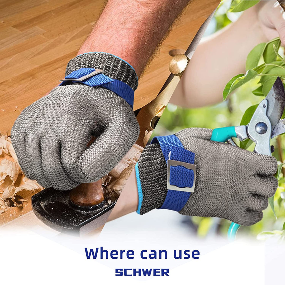 Essential culinary tool: unisex cut-resistant glove for safe food prep & meat/oyster handling.