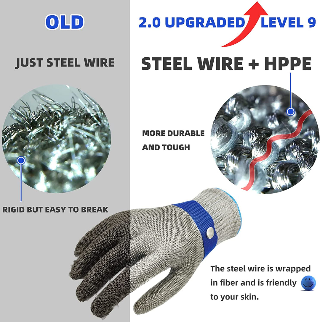 Comfortable unisex cut-resistant glove for kitchen safety, food prep, and meat handling.