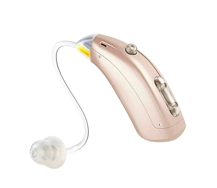 Assistive listening device for mild to moderate hearing loss. Digital rechargeable ear device offering superior sound clarity.