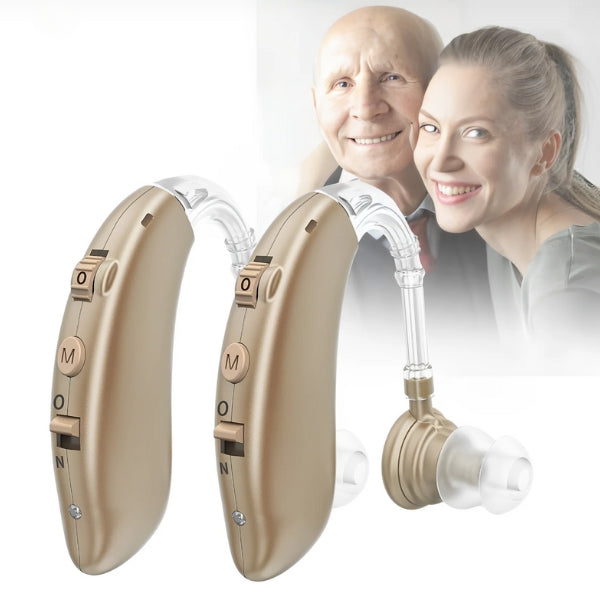 High-performance digital rechargeable hearing aids. Delivers clear sound amplification & assistive listening for all-day hearing support.