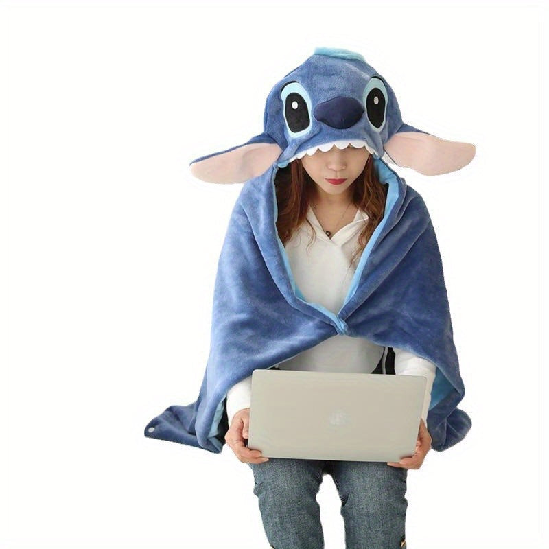 Cozy Stitch wearable blanket with hood, ideal for lounging and ultimate comfort at home.