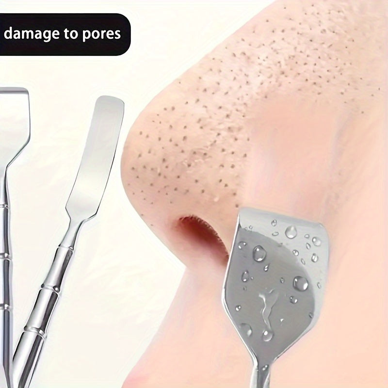 Professional skincare tool: double blackhead remover, ideal for facial cleansing and blemish extraction.