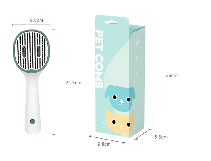 Ergonomic unisex electric smoothing brush for easy detangling & frizz reduction. Hair styling.