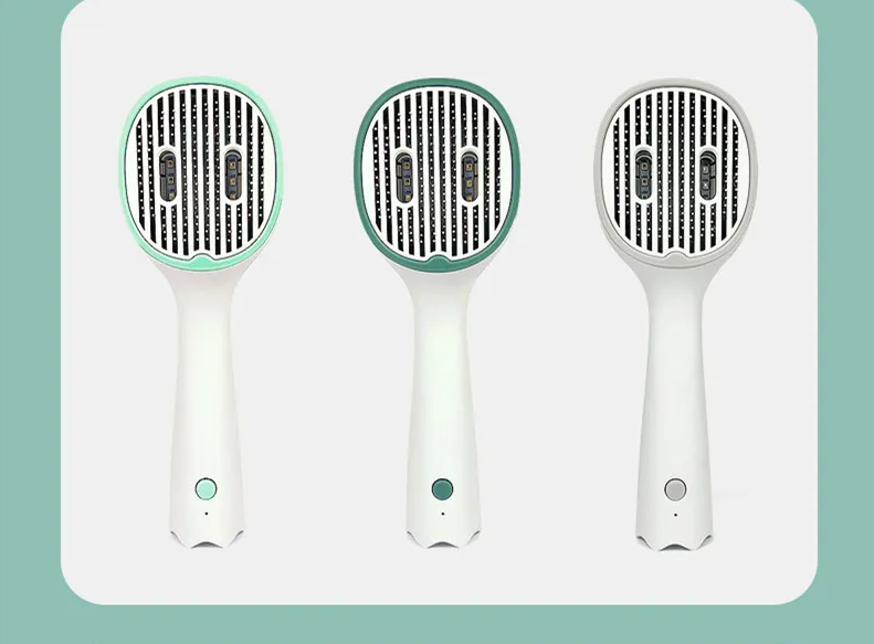 Gentle electric hair care brush, detangling and smoothing all hair types. Essential styling product.