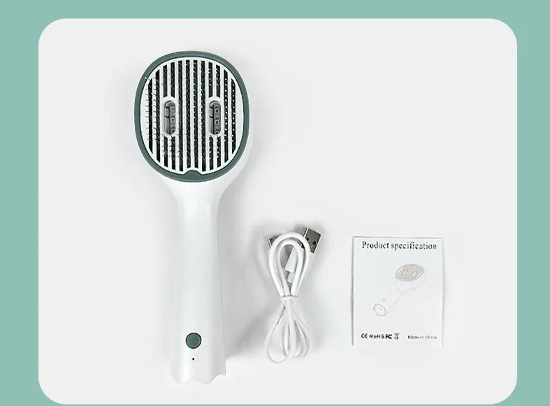 Innovative electric hairbrush: a heated detangling & smoothing tool for fast, frizz-free hair styling.