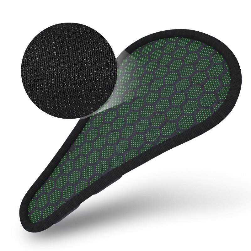 Padded unisex bicycle seat for shock absorption, enhanced comfort, and reduced pressure.