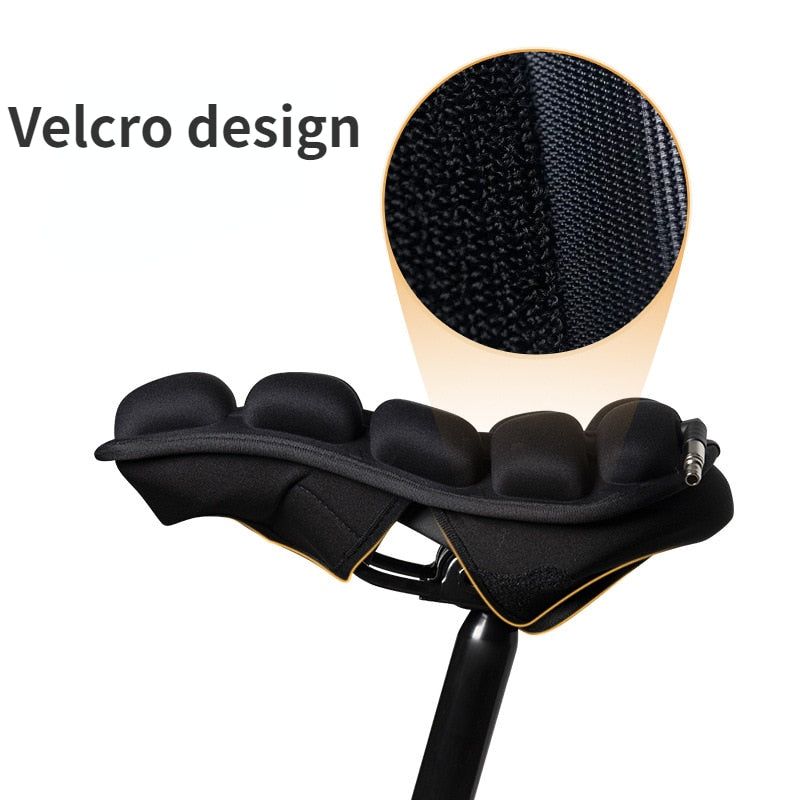 Boost cycling comfort with this ergonomic, shock-absorbing bicycle seat cushion for all bikes.