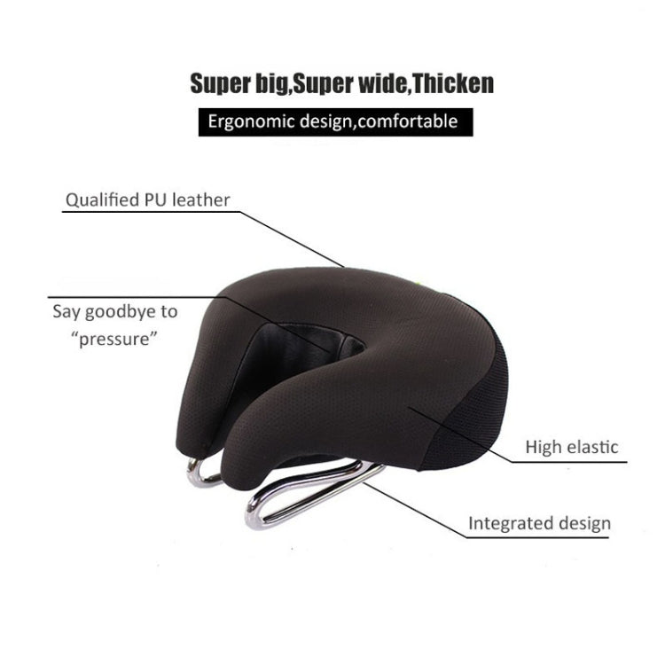 Noseless blue bike saddle, ergonomic design & shock absorption for improved cycling comfort and support.