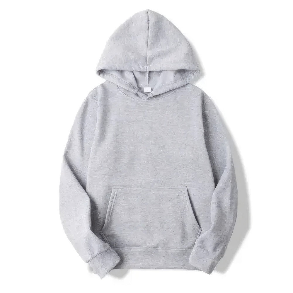 Comfortable unisex hoodie, great for layering on cool days, offering cozy warmth & relaxed fit.