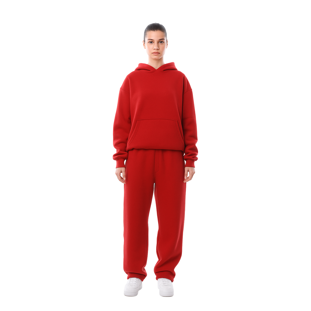 Soft, comfortable unisex tracksuit, perfect for relaxed fit travel and leisure.