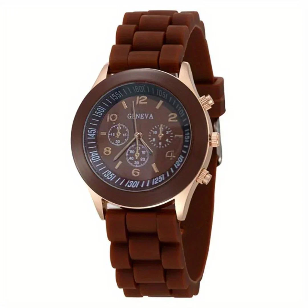 Lightweight unisex quartz watch, a casual everyday accessory with comfort.