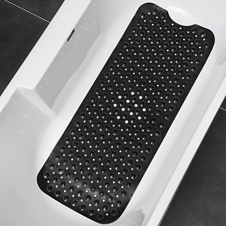 Durable non-slip shower mat ensures a safe bathing experience for all ages.