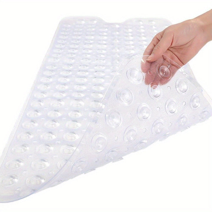 Machine washable extra long bath mat, perfect for home safety & comfort.