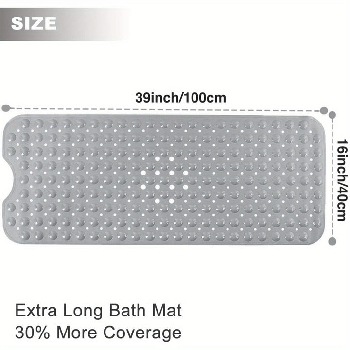 Secure grip non-slip mat, essential bathroom accessory for shower & tub.