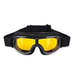 Black Leather - Yellow Lens