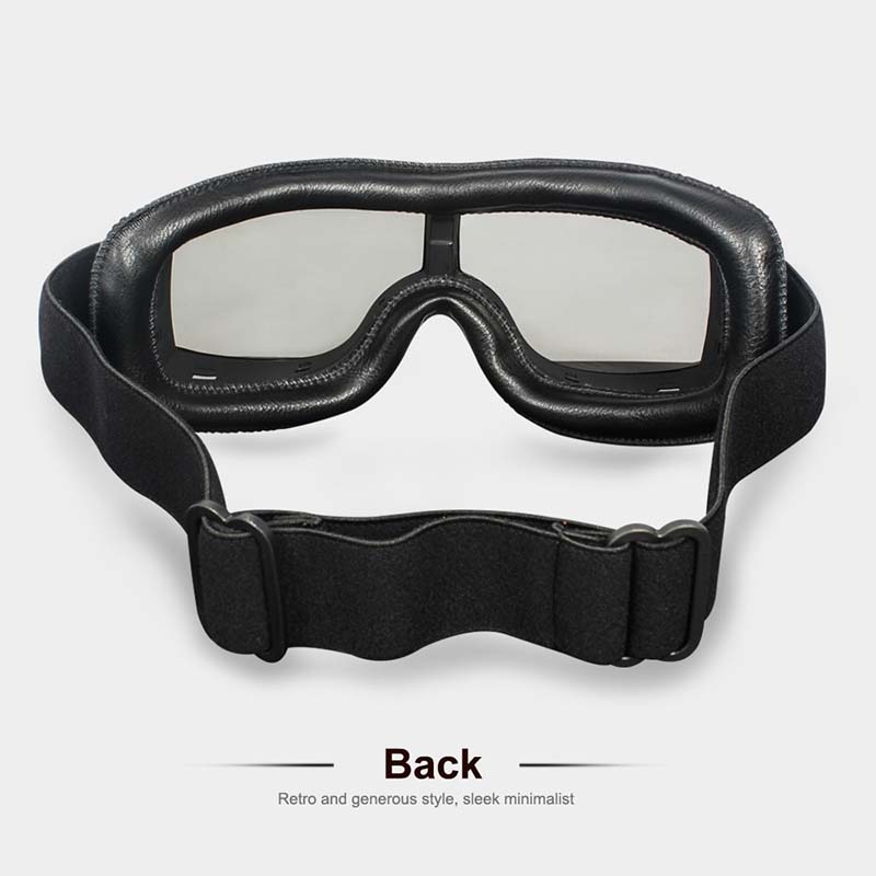 Motorcycle & cycling protective goggles, unisex fit-over, anti-fog, UV protection.