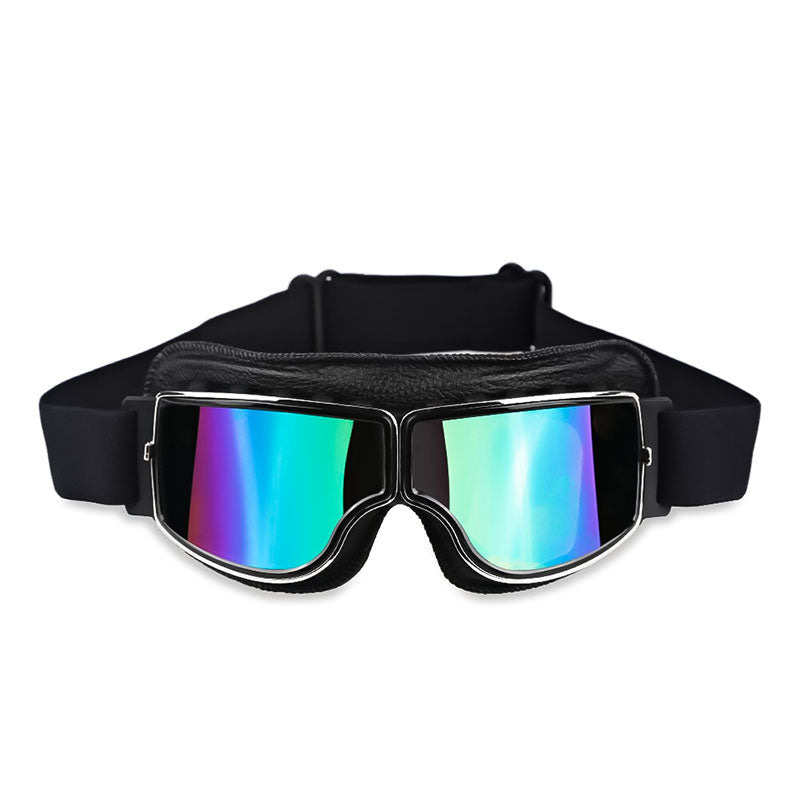 Clear vision anti-fog goggles, fit-over design, UV protection for cycling & motorcycle.