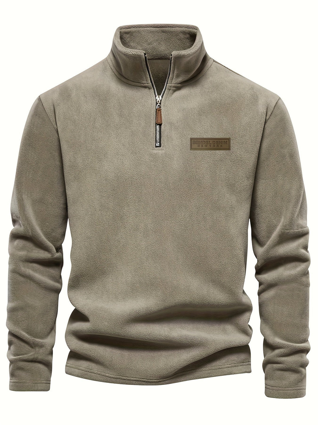 Casual unisex half-zip pullover, great for fall layering and everyday warmth.