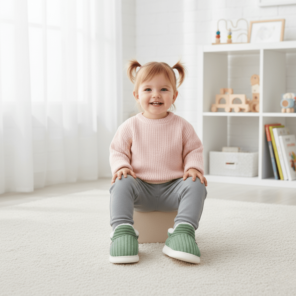 Soft and warm fleece-lined slippers for men and women.