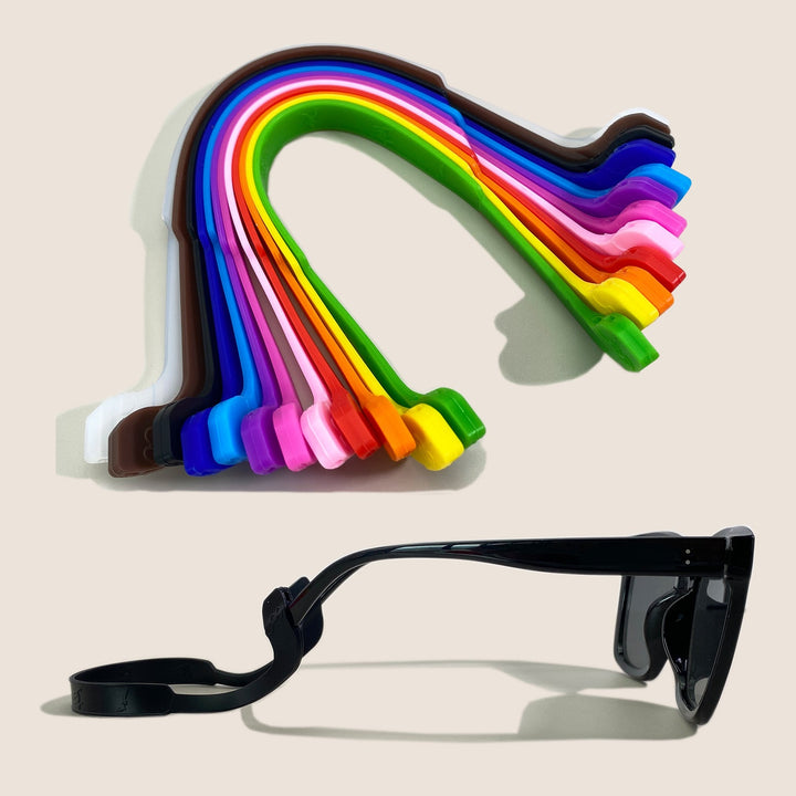 Unisex flexible silicone anti-slip eyewear comfort grips for a secure glasses fit.