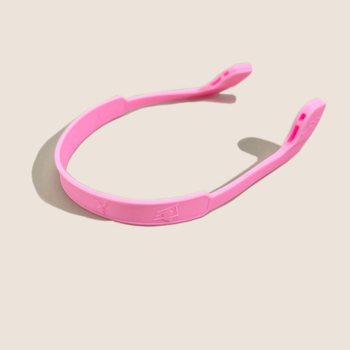 Easy-to-install anti-slip grips for eyewear, made from soft, flexible silicone.