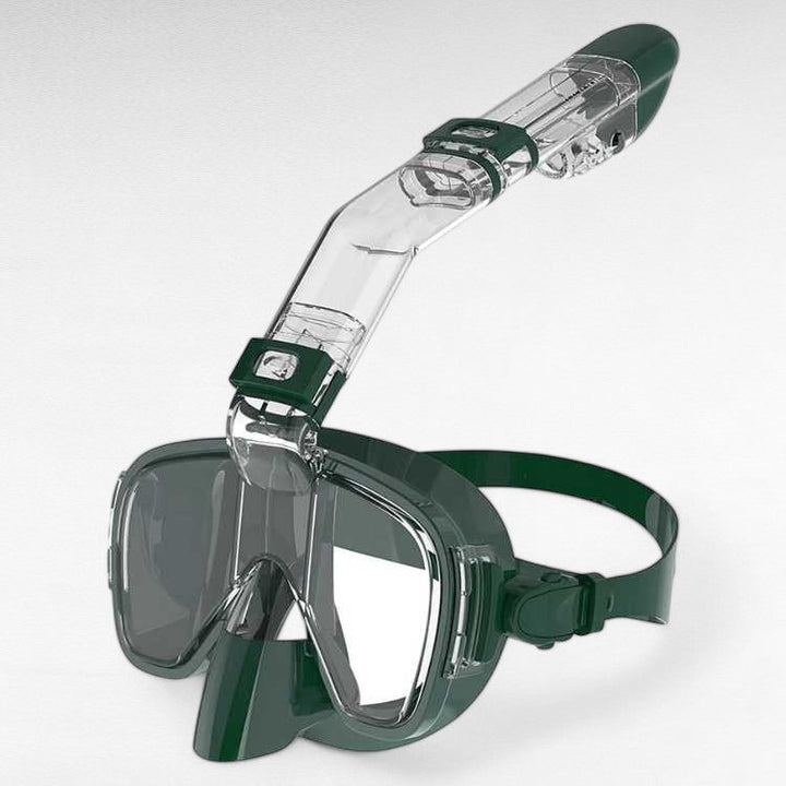Panoramic full face snorkel mask for exciting ocean exploration & watersports.