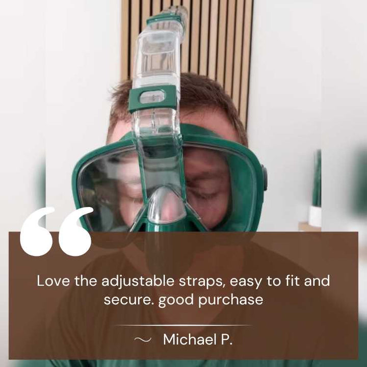 Perfect unisex foldable snorkel mask for family fun & unforgettable underwater views.