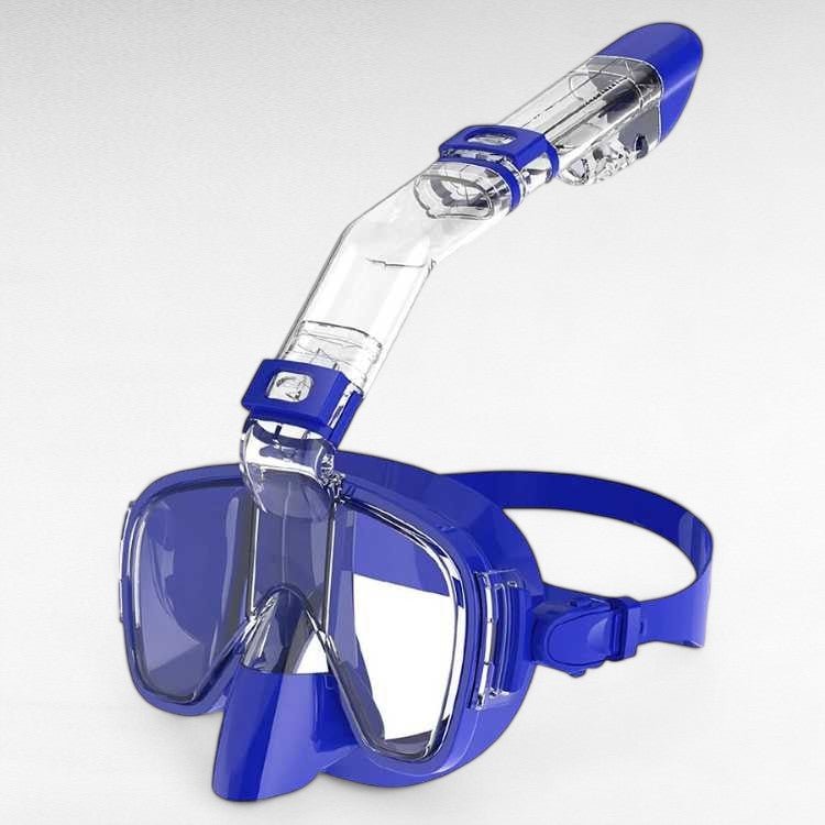 High-performance full face snorkel mask with anti-fog & panoramic view.