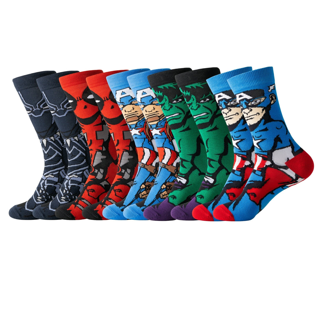 Expressive animated cartoon socks set, unisex. Comfortable & stylish ankle socks to show off your favorite characters.