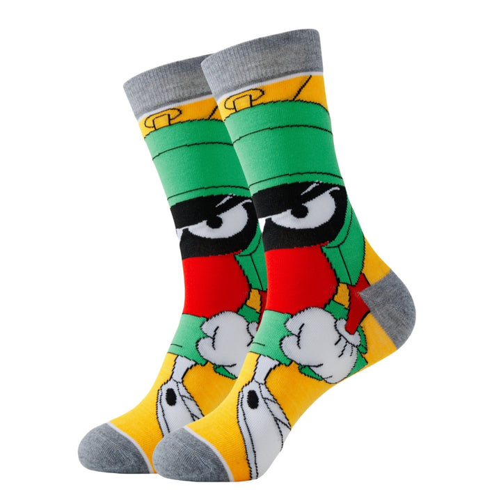 Stylish unisex funny cartoon socks, perfect for everyday casual wear & streetwear. Express your favorite animated characters.